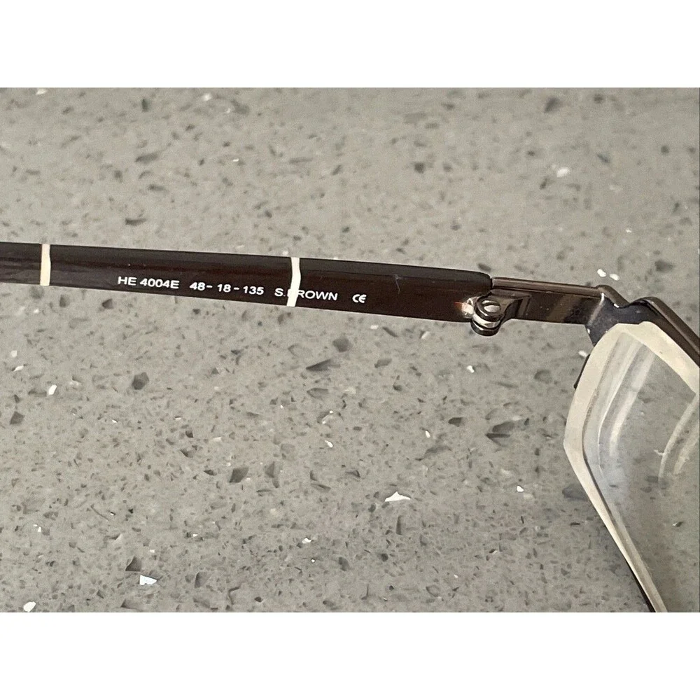Helium Paris Italy HE 4004E S BROWN 48-18-135 Full Rim Eyeglasses Frames ONLY